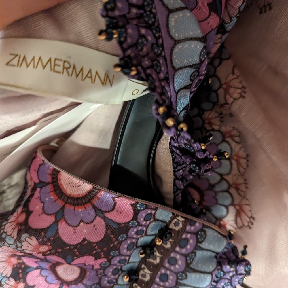 Zimmermann Celestial Bell Sleeve Minidress NWT - Picture 4 of 12